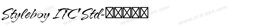 Styleboy ITC Std字体转换